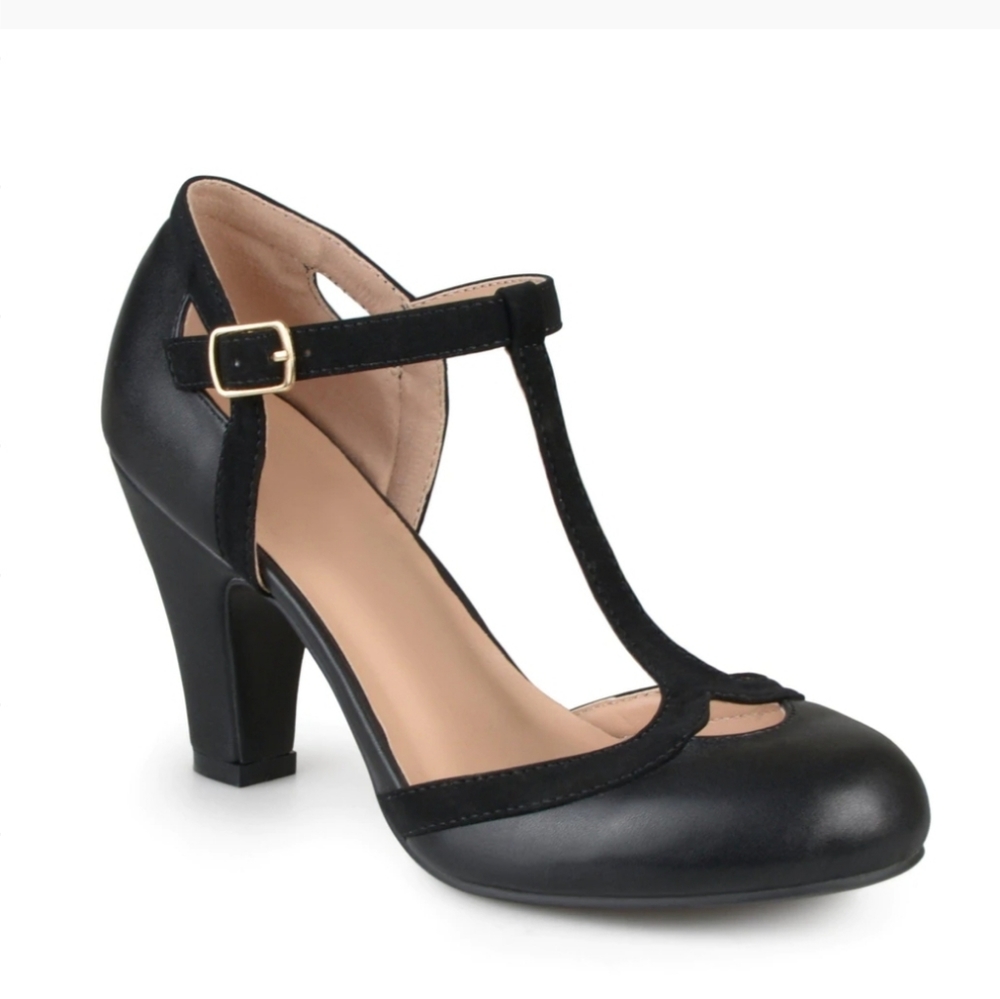 Journee Collection heels, t-strap woman shoes